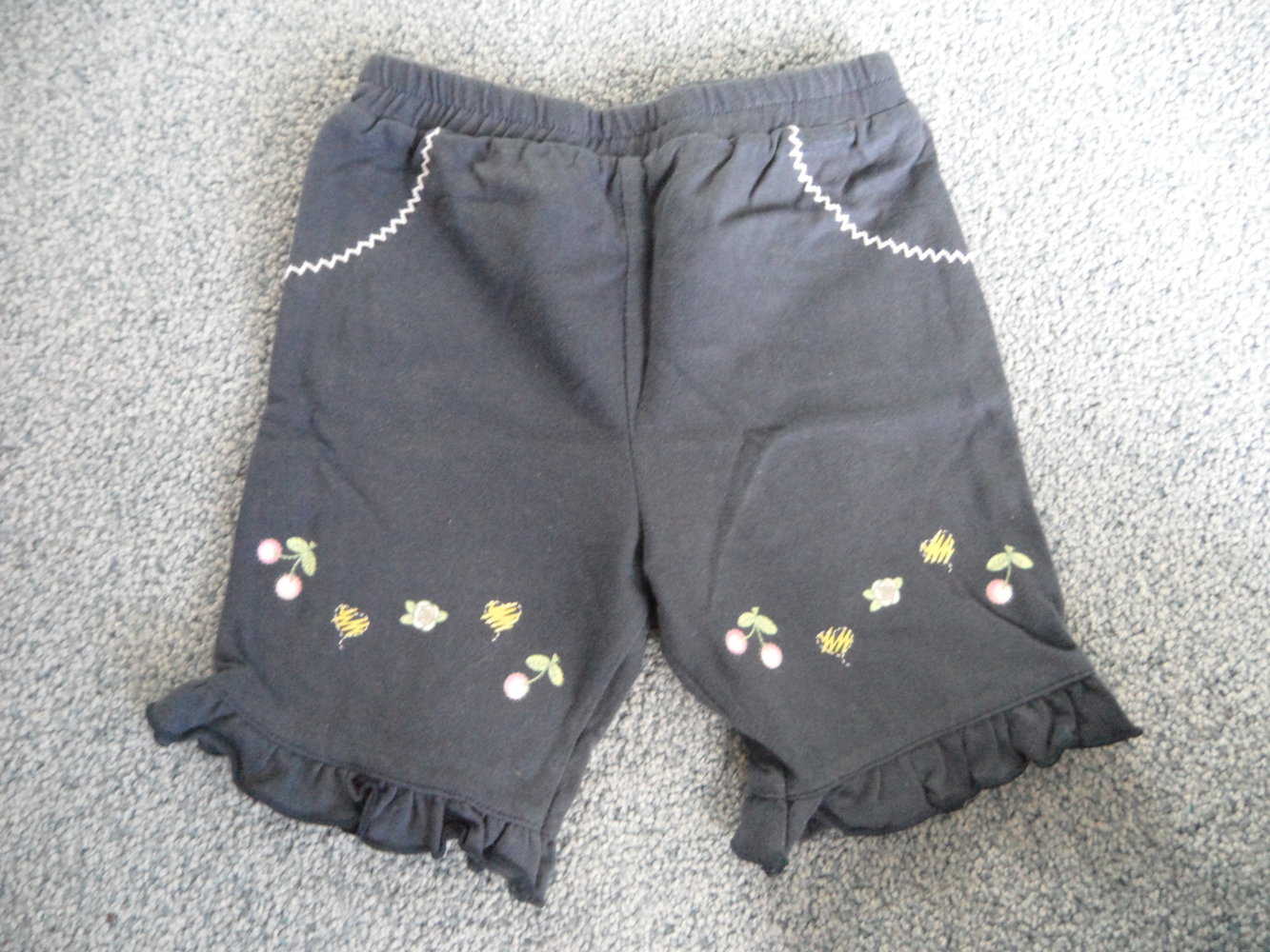 kurze Stoffhose mit Obst Kirschen 62/68