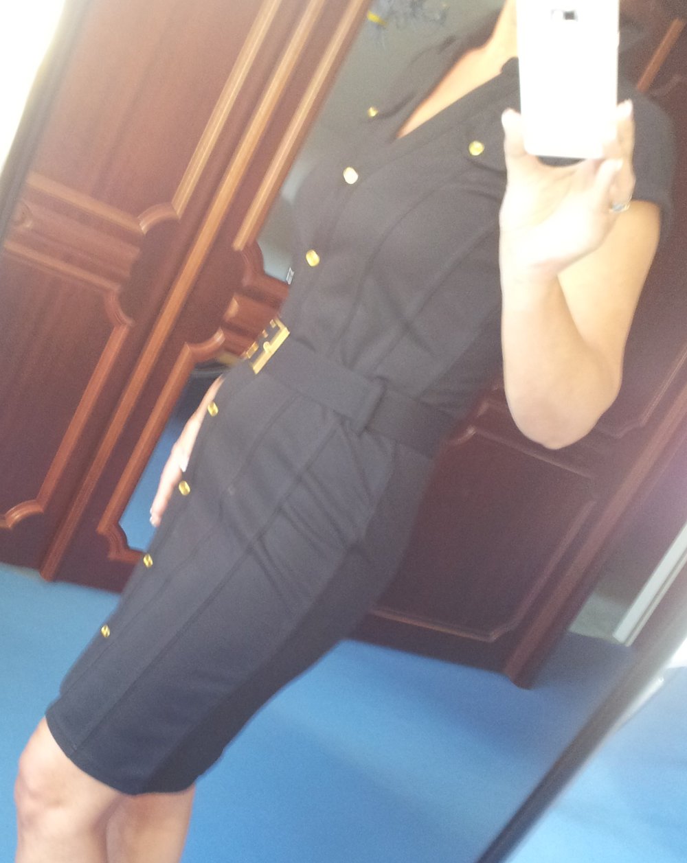 Sexy Kleid Business Bodycoon Stretchkleid Schwarz