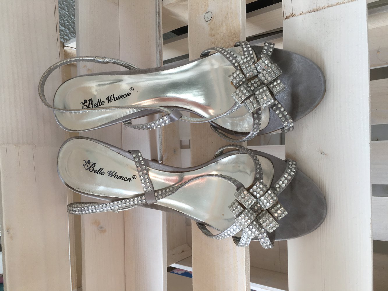 Silber Glitzer Sandalen 