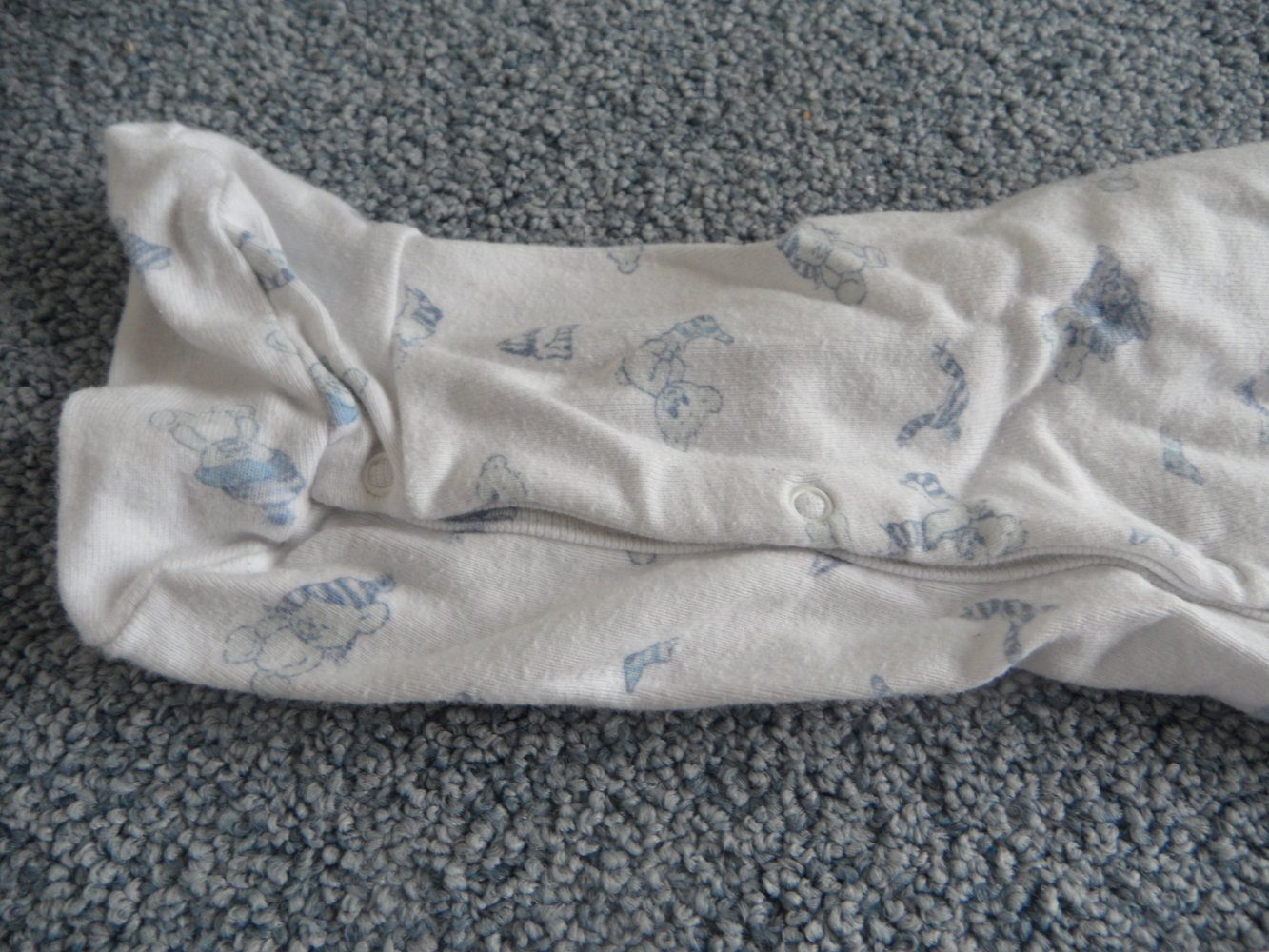 Stummer Schlafanzug Pyjama Einteiler mit Füßen