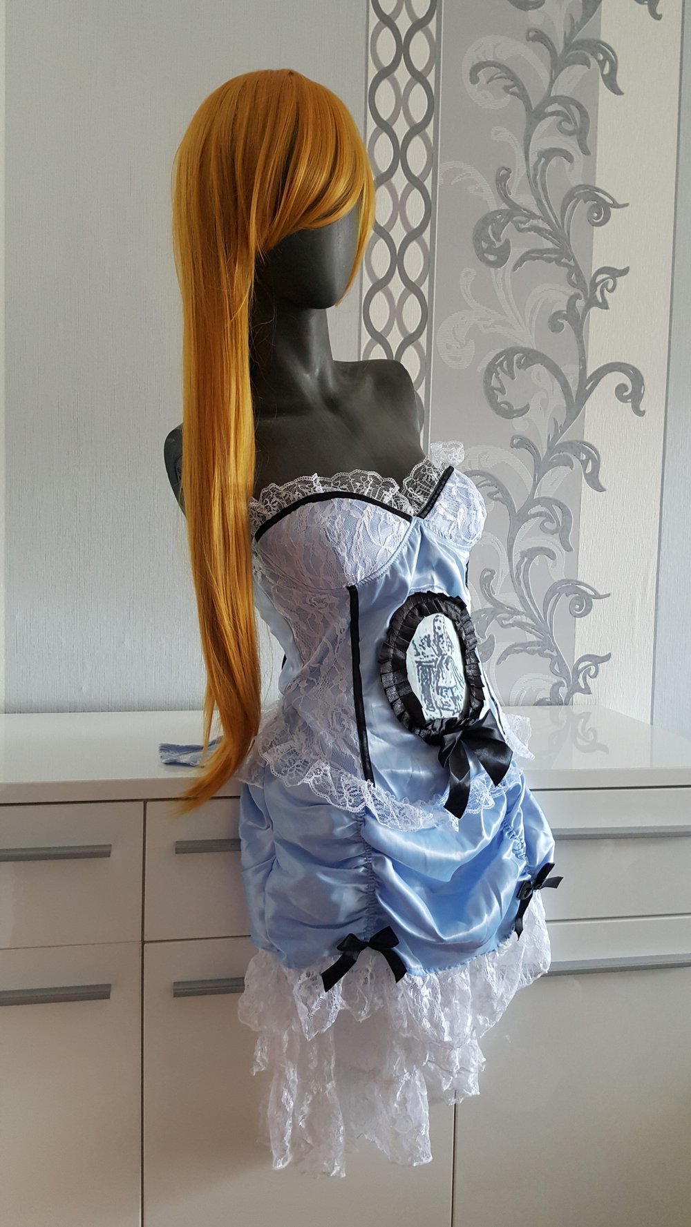 Burlesque Steampunk Lolita Alice Gothic Fasching Korsett Rock Bolero ausgez. XL 40 / 42 evtl. L