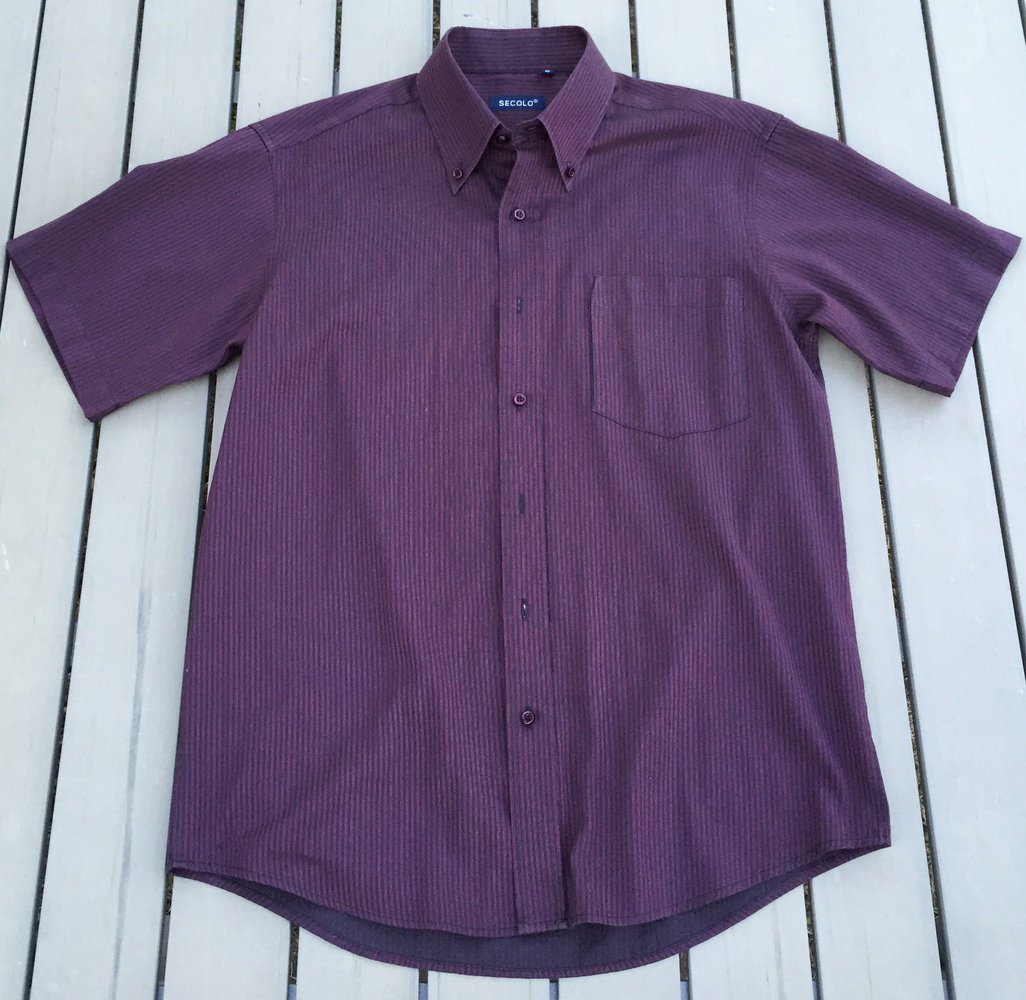 SECOLO Kurzarm HEMD Nadelstreifen Gr. 40 (M)