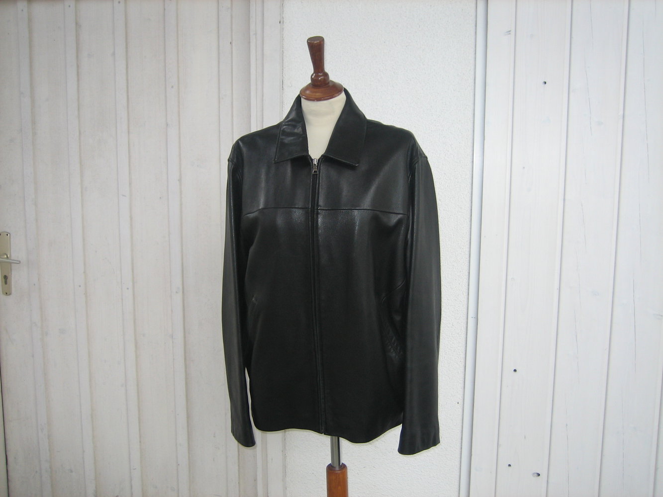 Starke Herren-Lederjacke Gr. 50, 