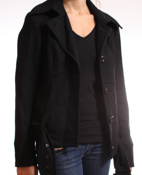 Vero Moda Caban Jacke aus Wolle schwarz