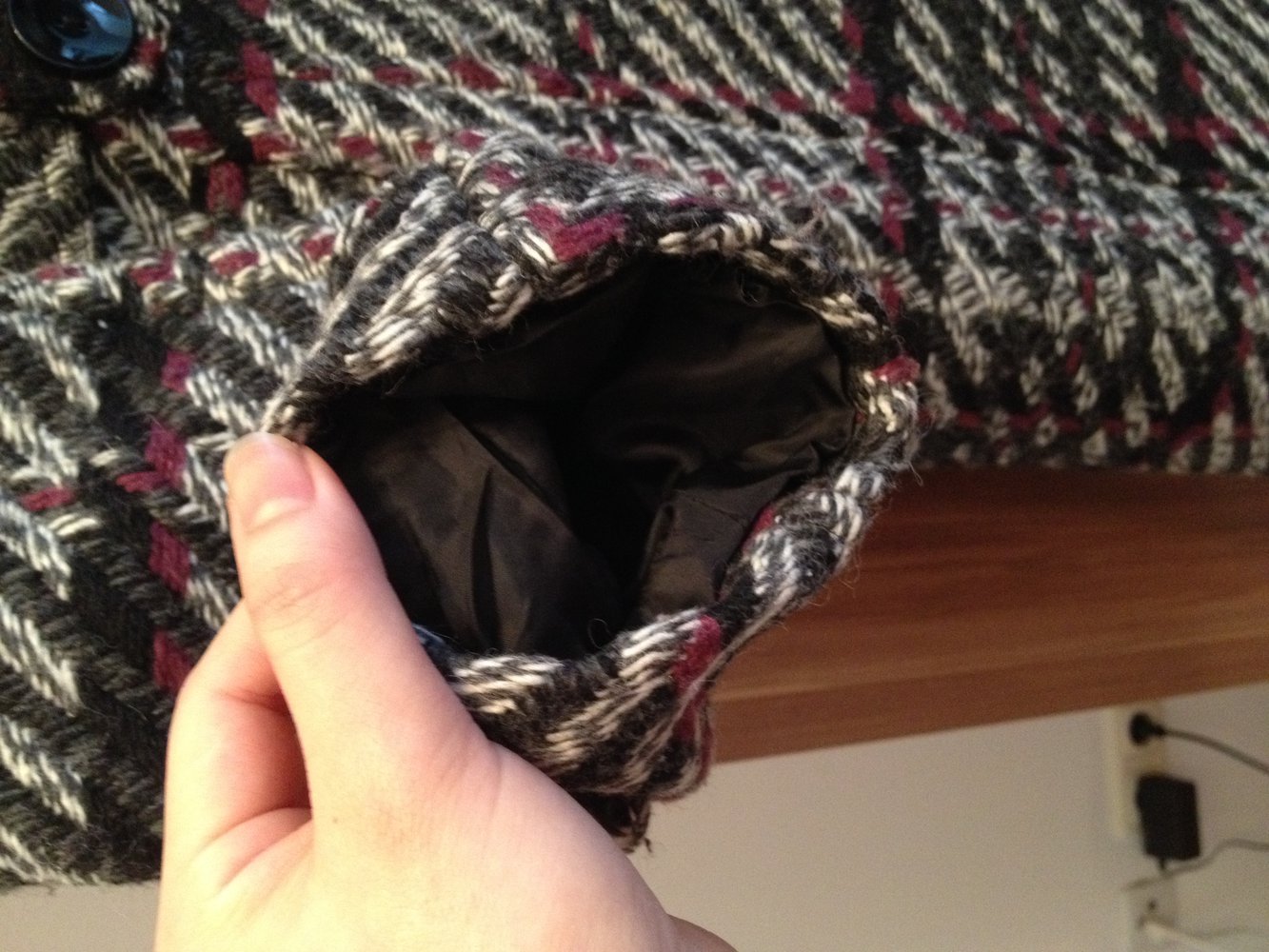 Karierte MANTEL Winter/ Herb 