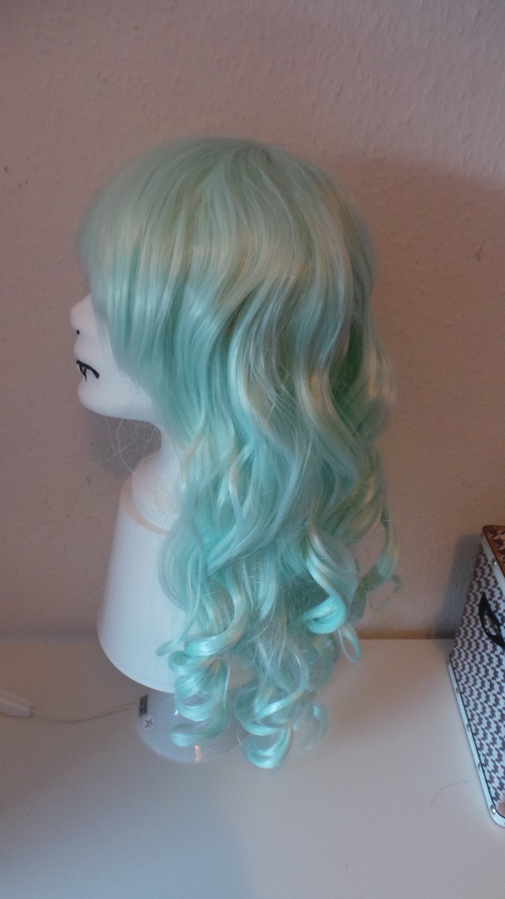 Pastell  Perücke Türkis Cosplay wig  