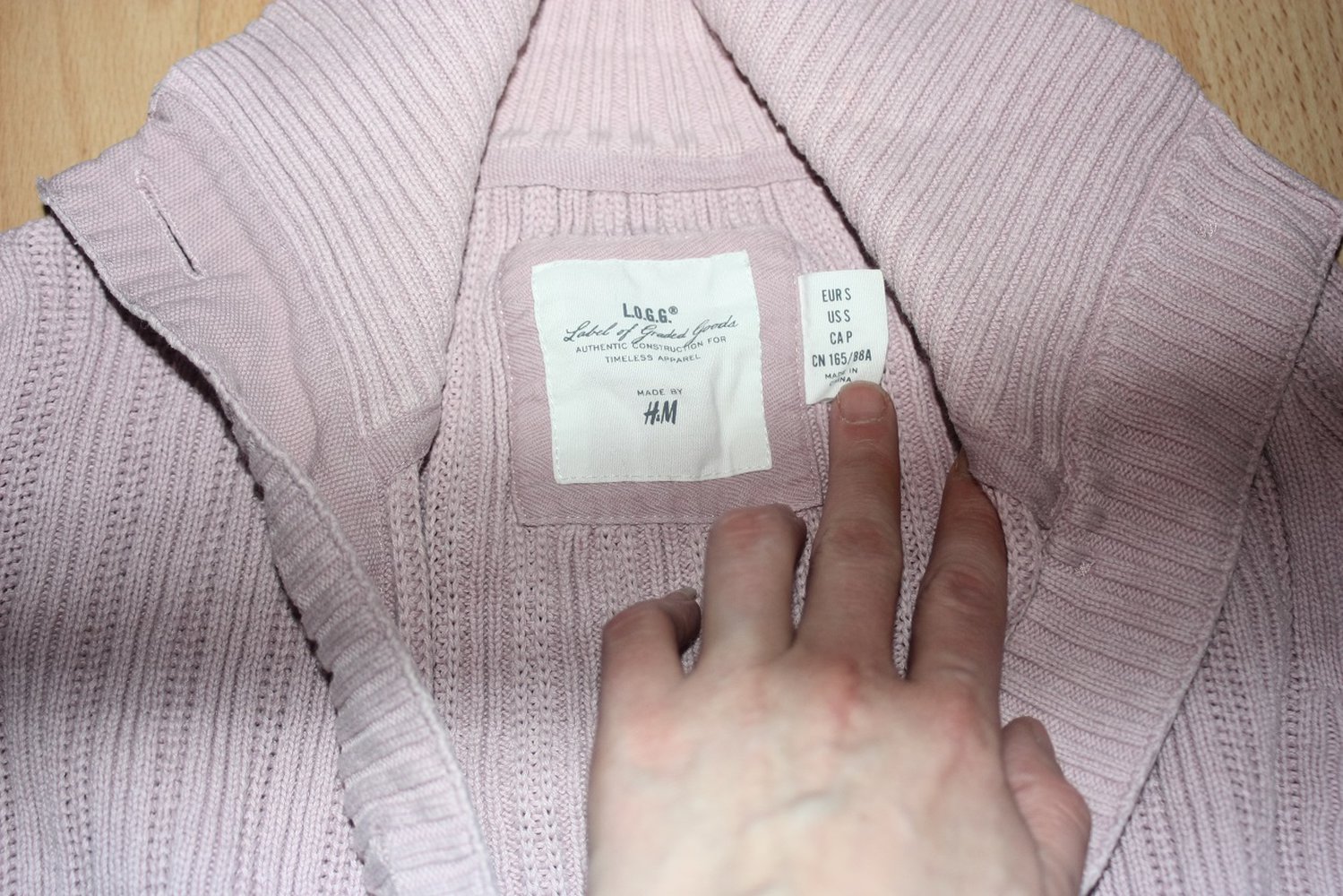 Rosa H&M Strickjacke, Cardigan, Gr. S