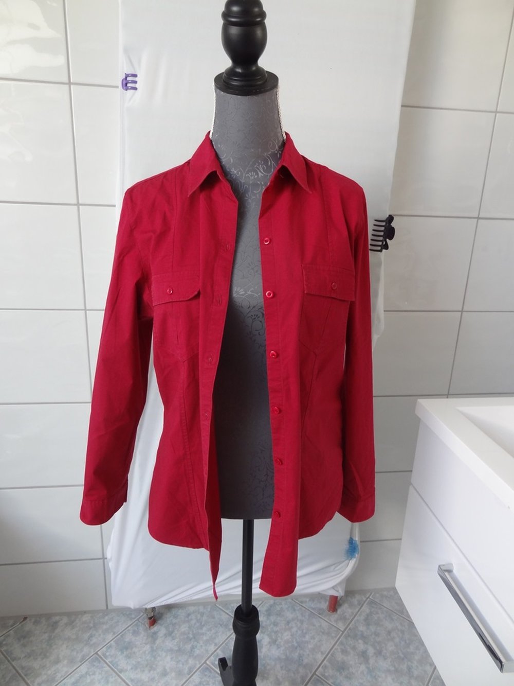 Rote Bluse/ Hemd von C&A Gr. 42