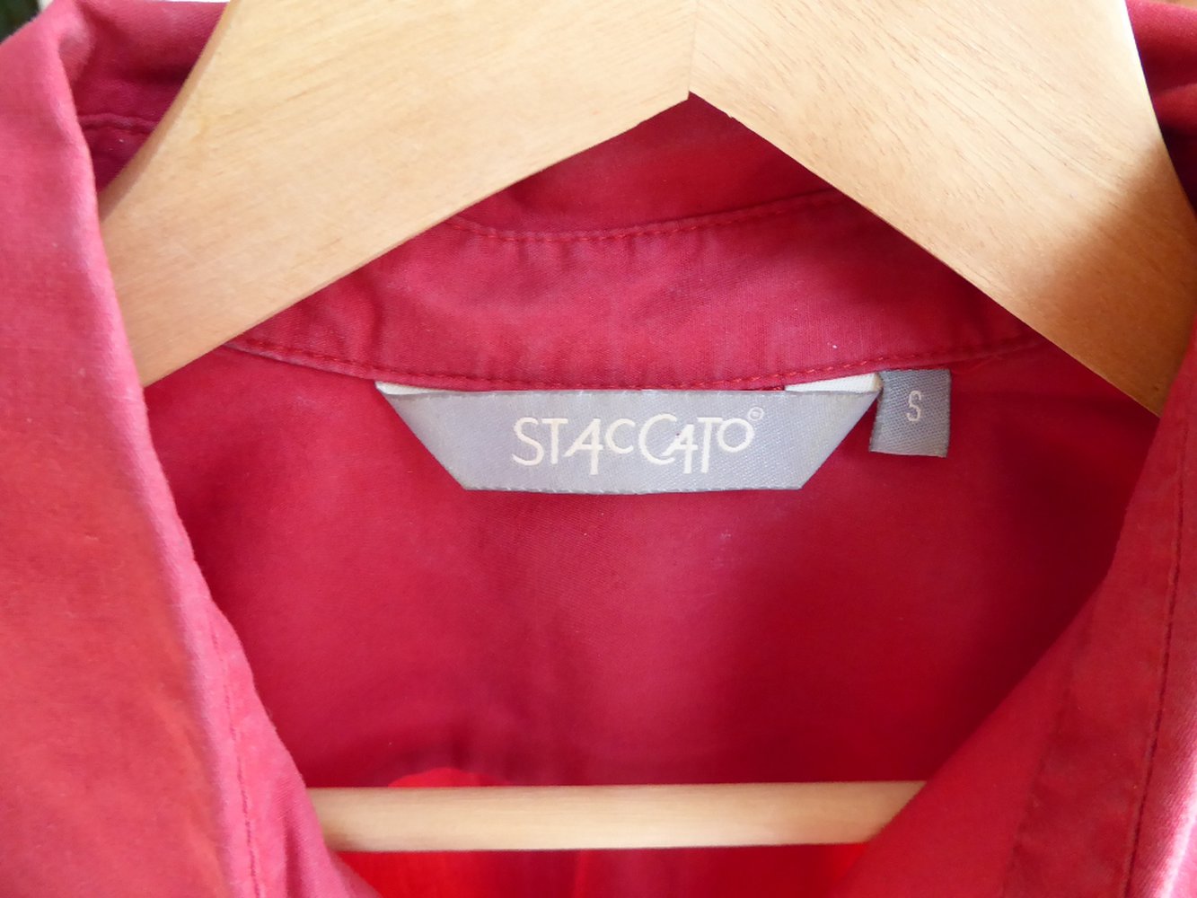 Staccato rote Bluse mit 3/4-Ärmeln