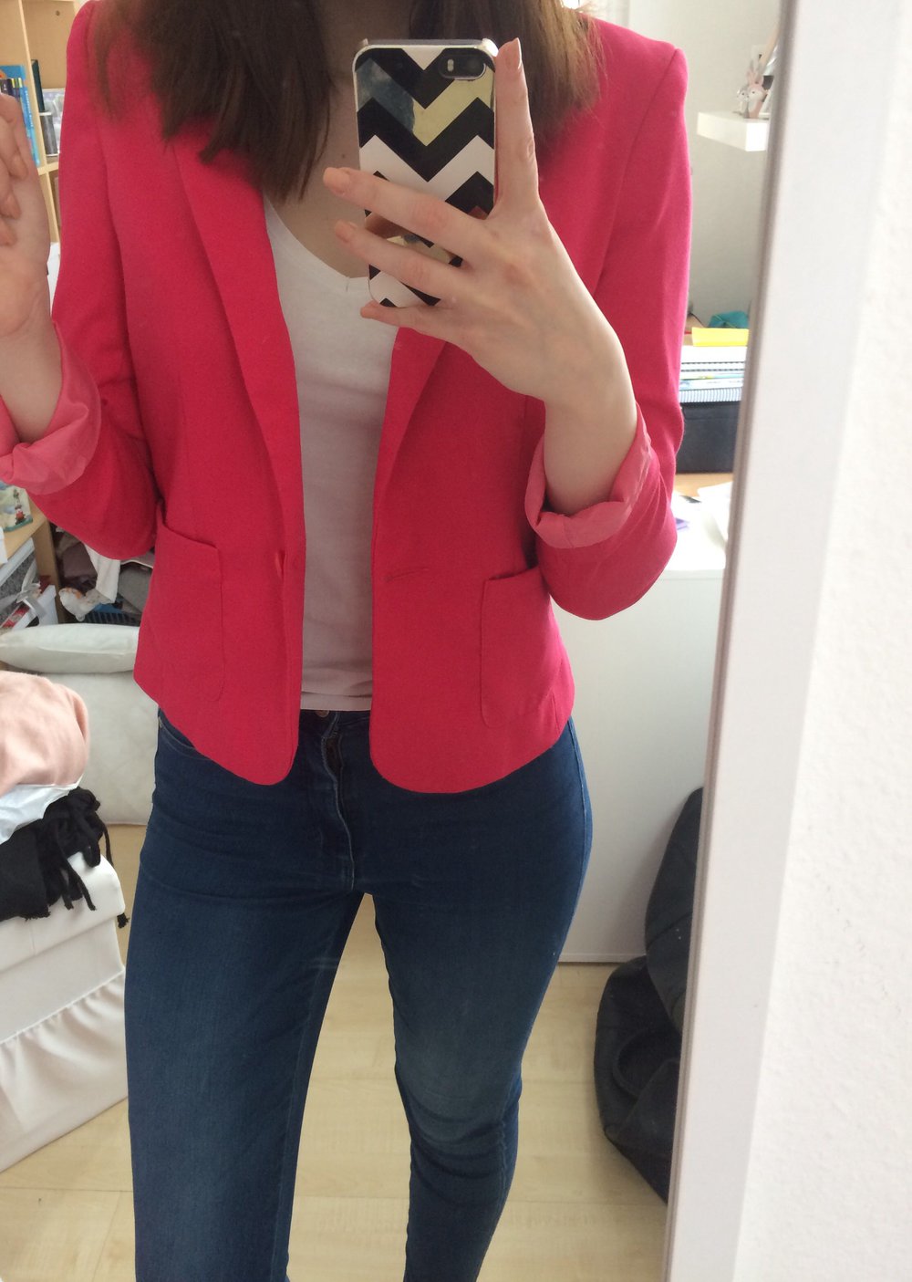 H M Pinker Blazer Kleiderkorb De