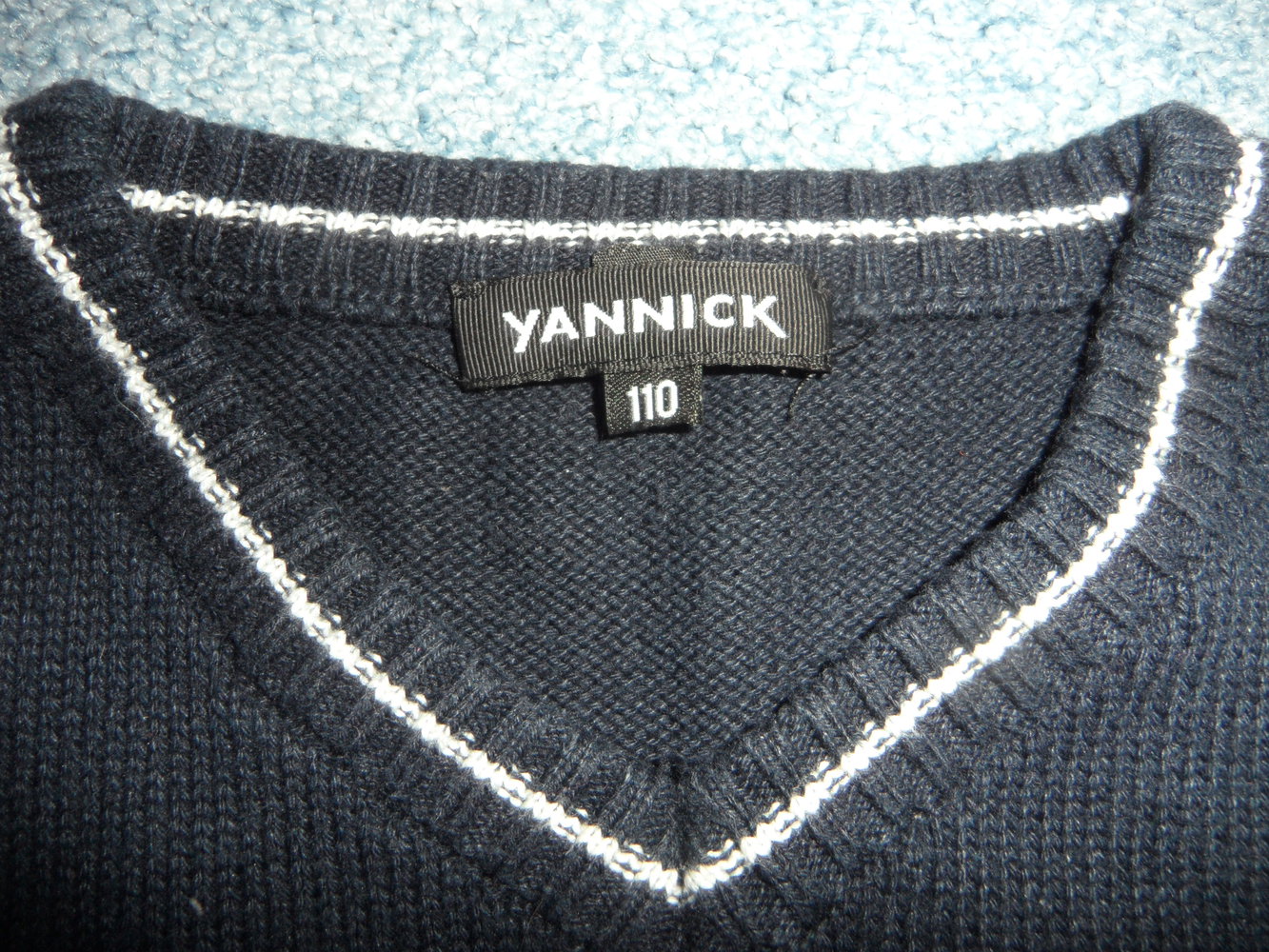 dunkelblauer Pullunder Feinstrick