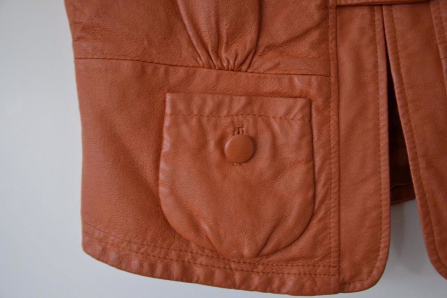 Damen-Lederweste, kurz