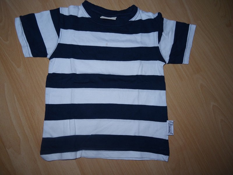 Gestreiftes T-Shirt von Zebralino Gr. 98 blau weiß