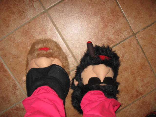 *** Neu ~ Hausschuh ~ Witzig ~ Fasching ***