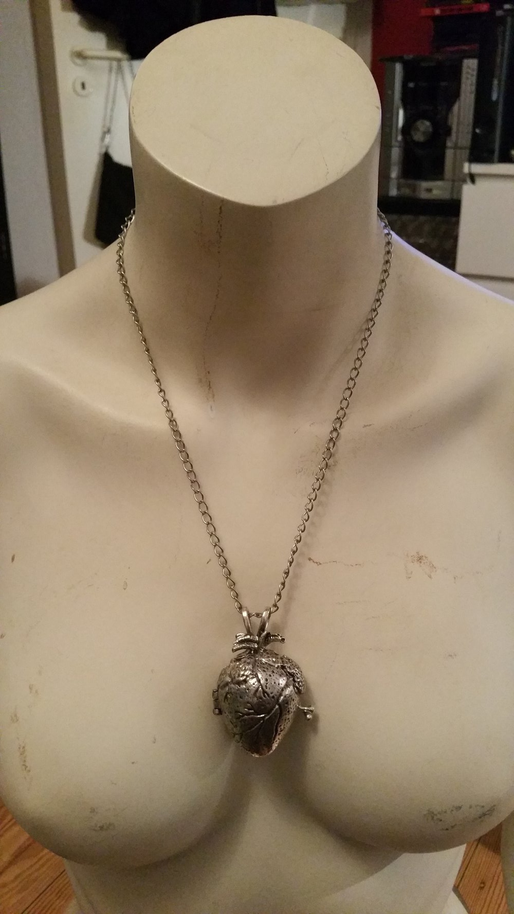 Anatomische Herz Kette Herz Medalion 