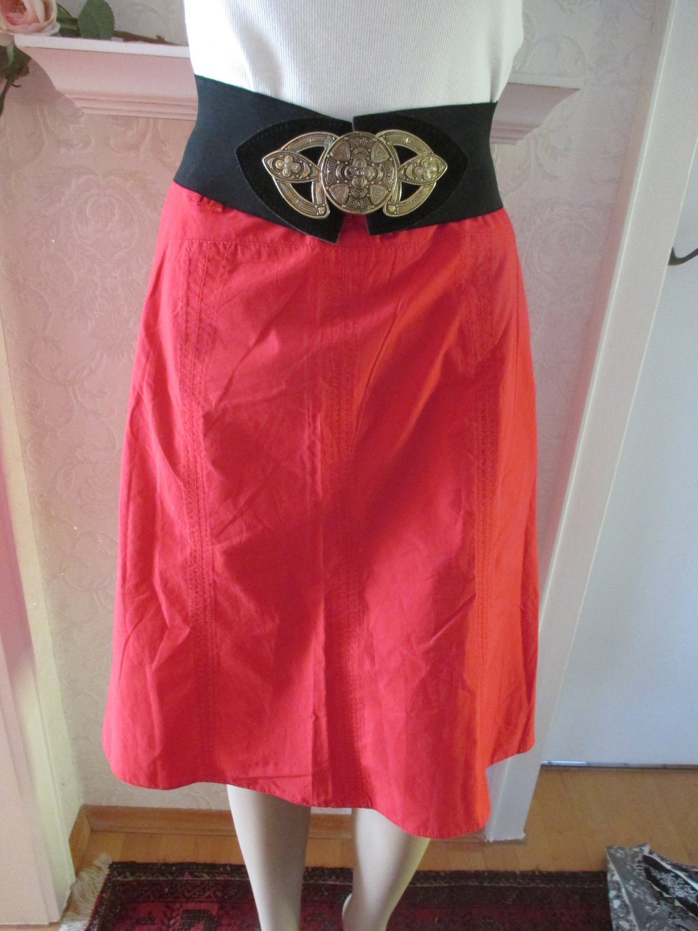 NEU mit ETIKETT * Sportiv * edel * Baumwolle * Sommer * A-Linie * Midi * Rock 