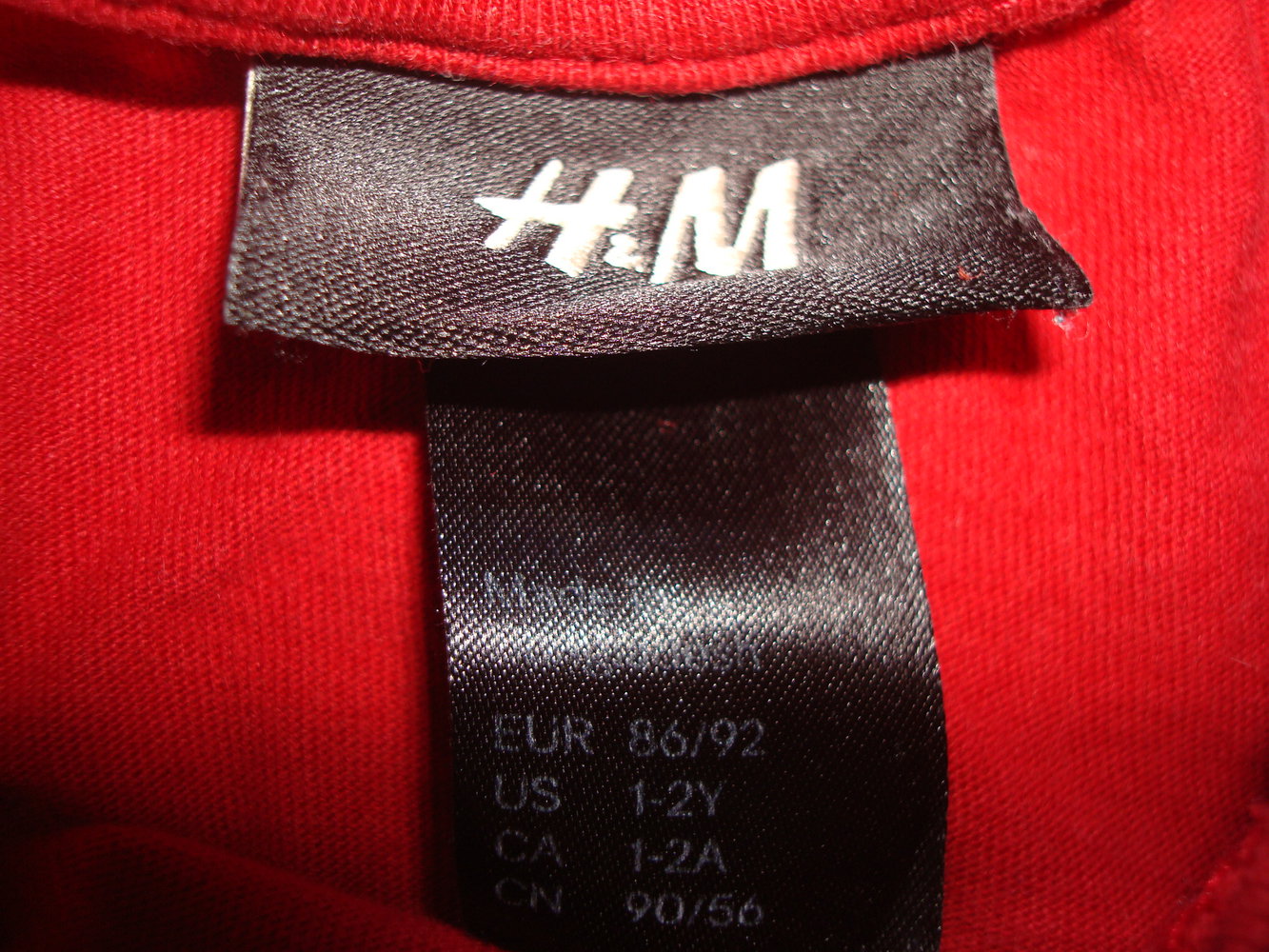 Langarmshirt mit Aufdruck Großer Bruder von H&M Gr. 86/92