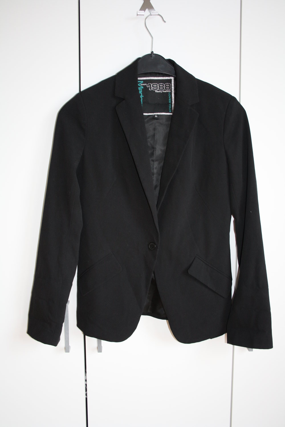 * Blazer schwarz Basic Boyfriend Blazer