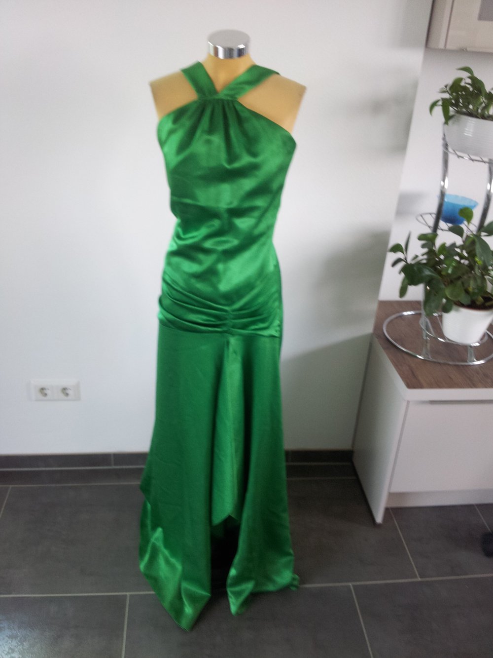 Grünes Abendkleid
