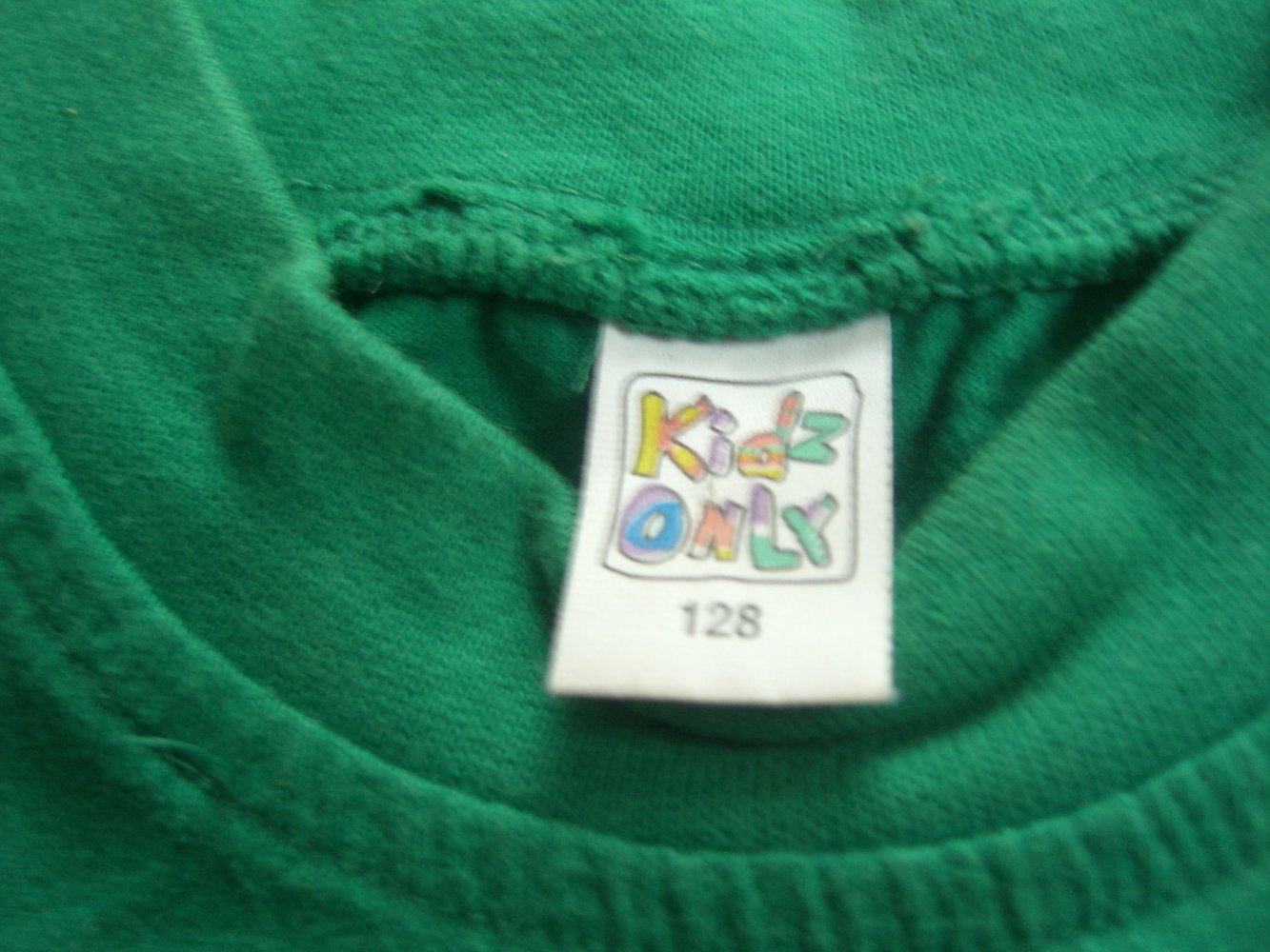 Grünes T-Shirt mit Dalmatinermotiv