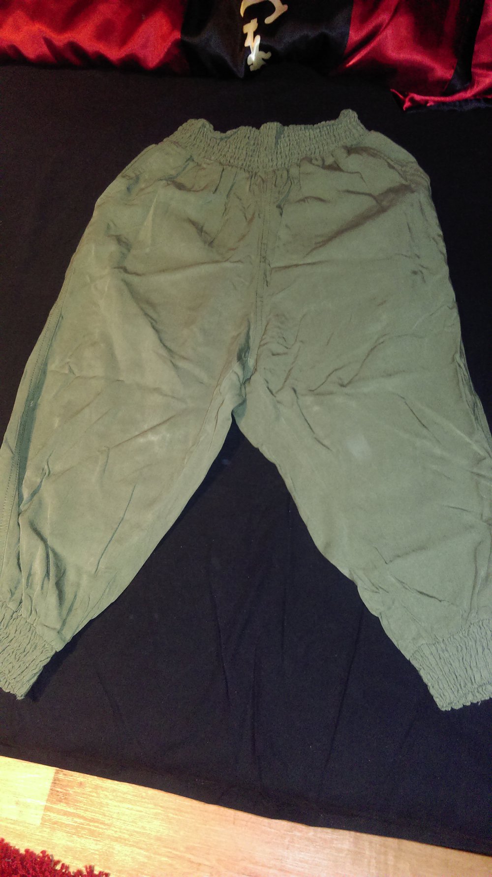 Haremshose olive sommerhose 3/4