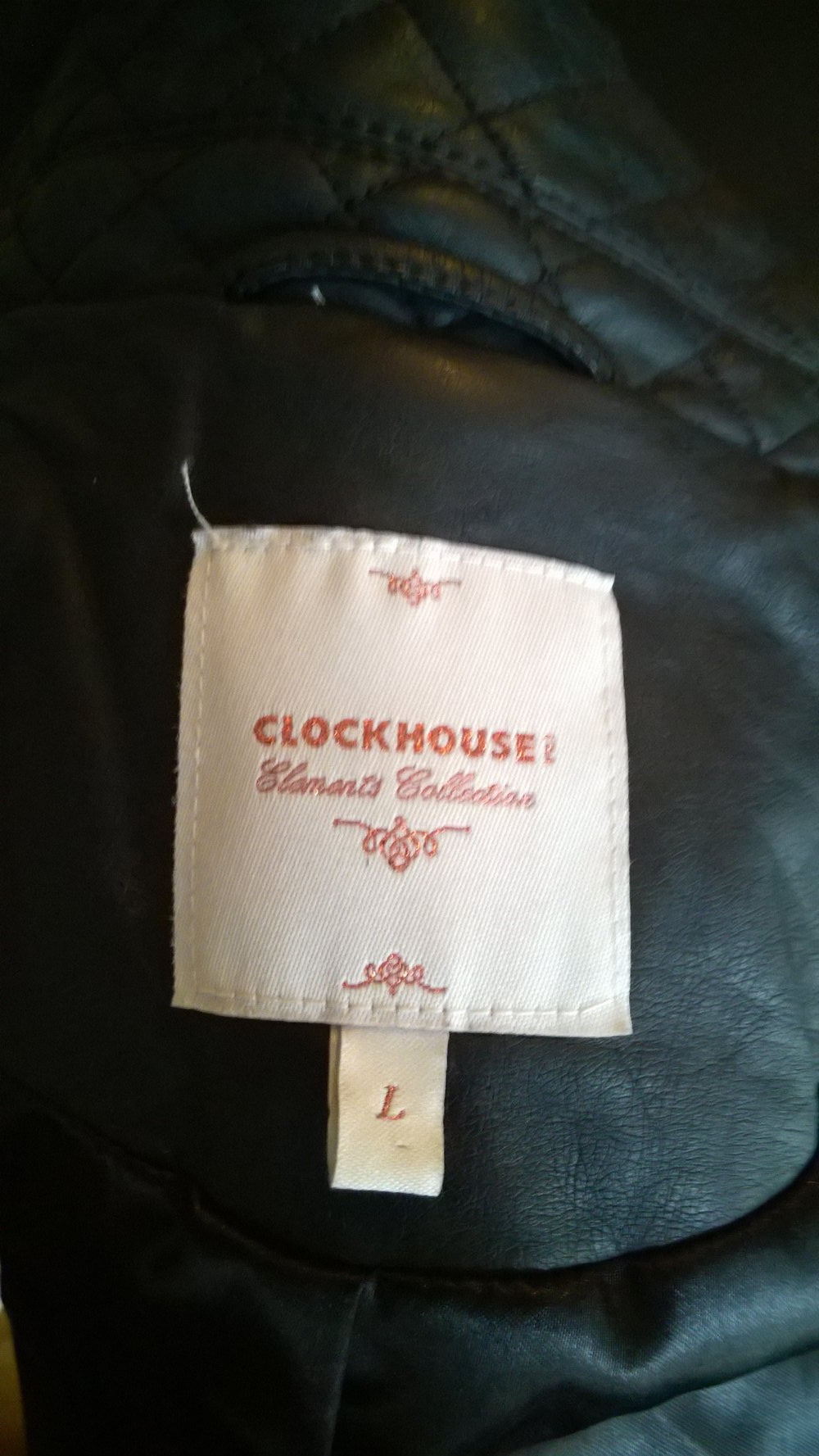 schwarze Kunstlederjacke - Bikerjacke - neu