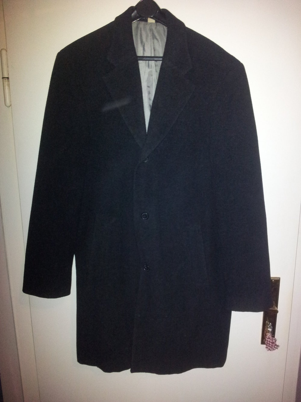  Herren Mantel Gr. 54 schwarz neuwertig