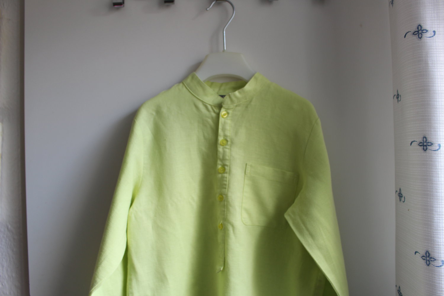 61. Leinen-Baumwollhemd von Vertbaudet für fesche Jungs, Gr. 134-140