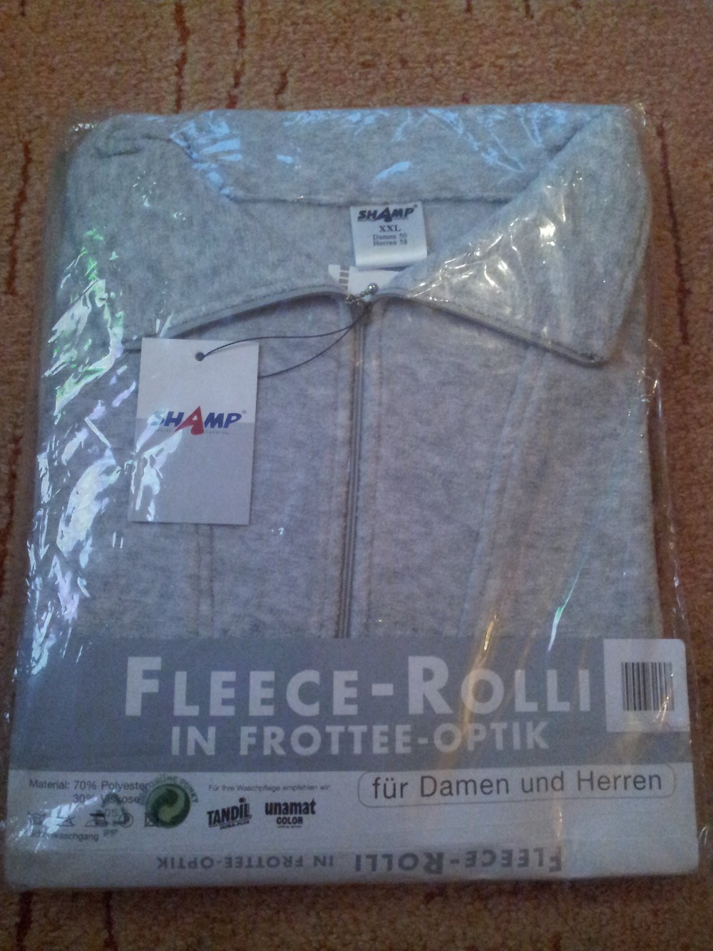 Fleece Rollkragen Pullover unisex  Gr. XXL D- 50 H-58