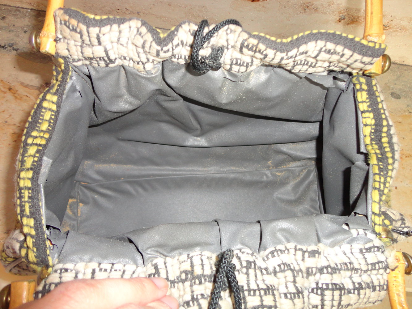 Tasche Henkel grün bunt Basic