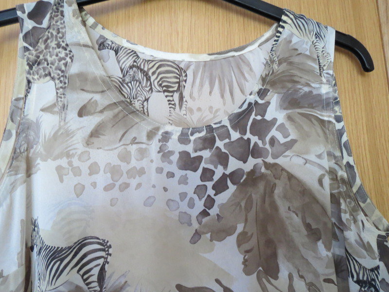 Top, Sommertop, grün-beige, Gr.36/38