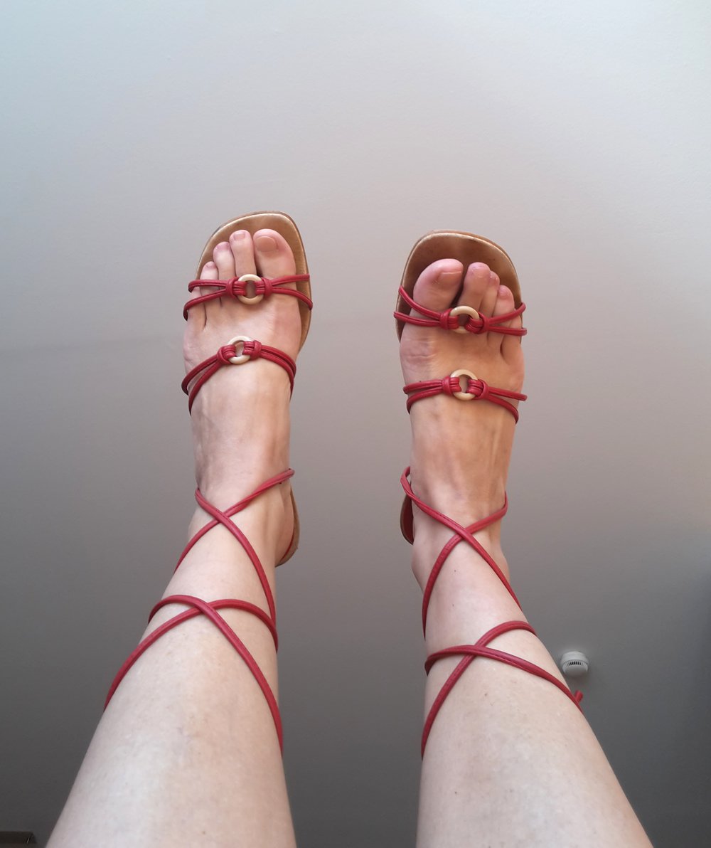 Sexy Sandalen mit Bändern