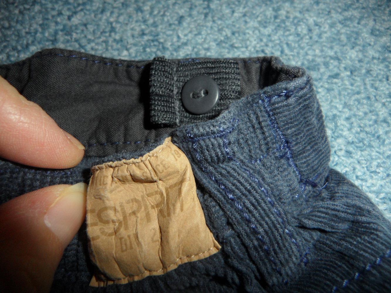 Esprit schöne dünne Cordhose dunkelblau