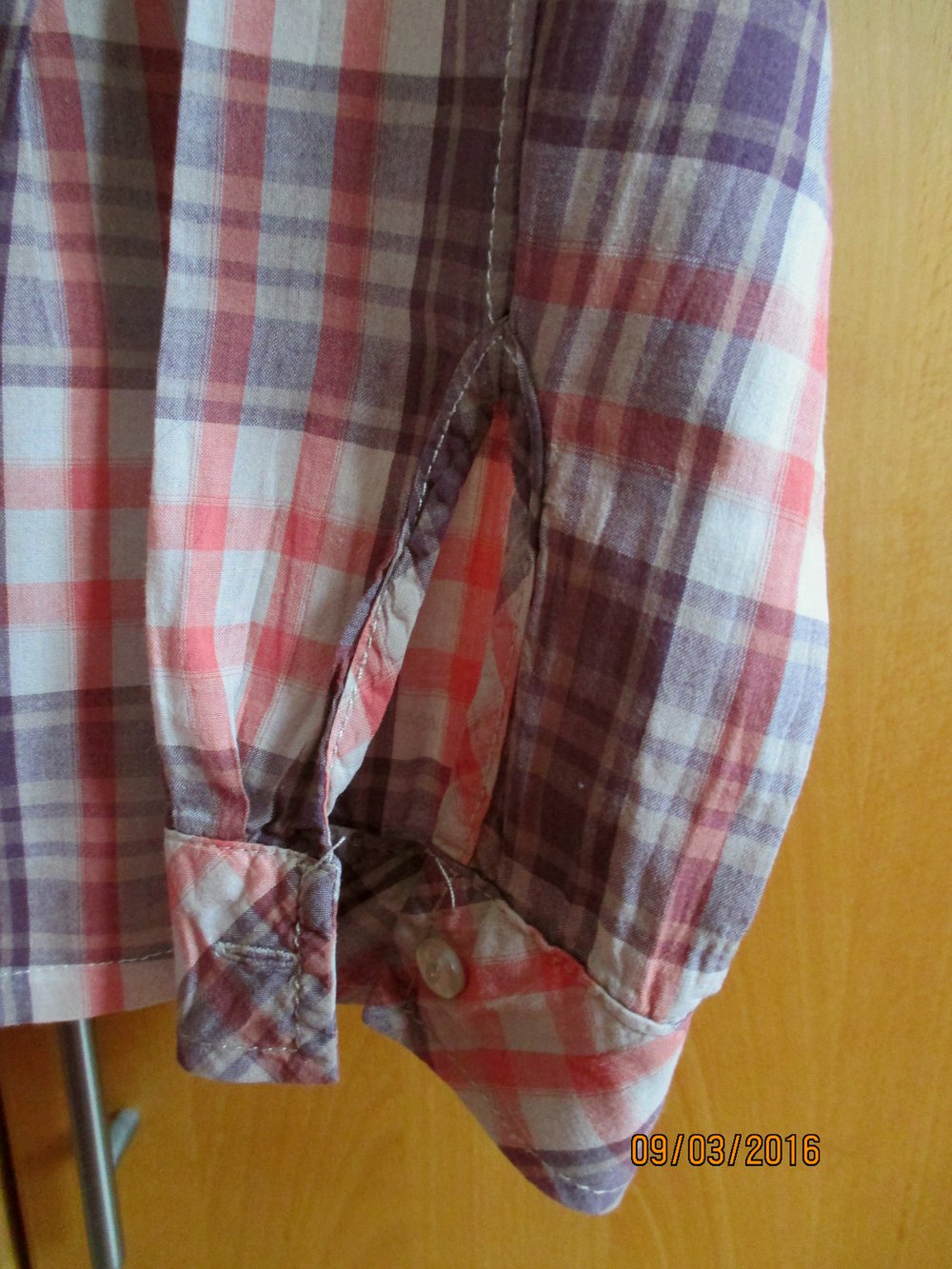 Karierte Bluse/Hemd, Gr. S