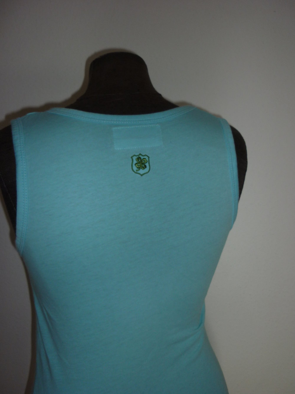 Adelheid Tanktop Ich will Meer Fisch hellblau Größe M 36