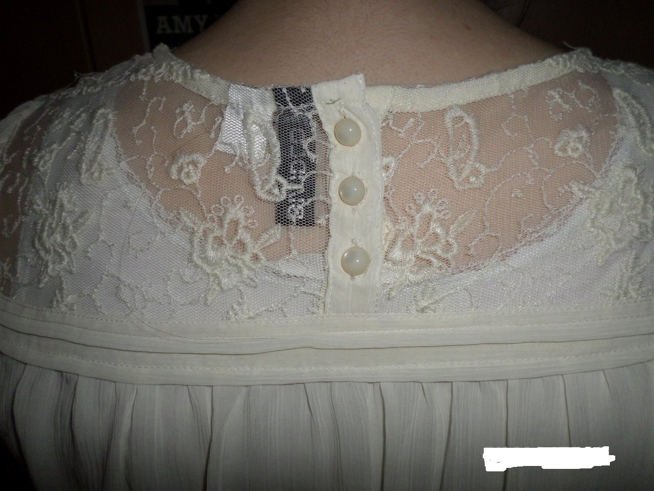 H&M Bluse Größe 42 creme 