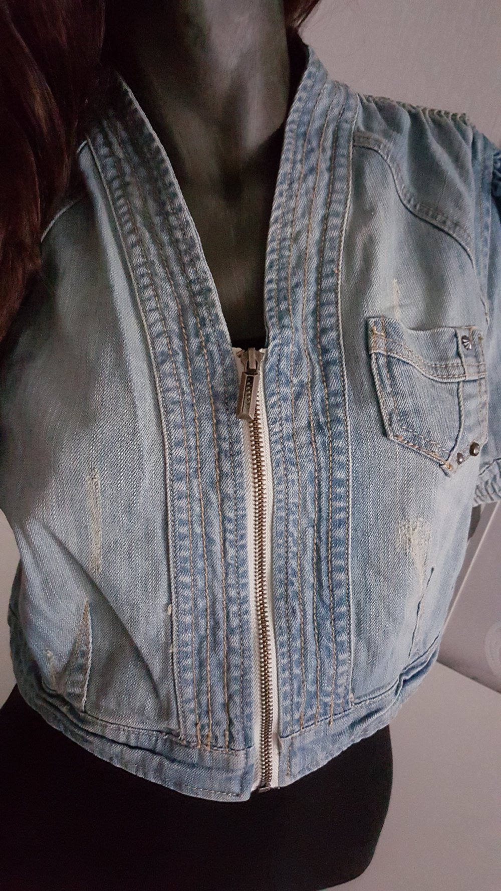 Kurze Jeans Jacke L 40