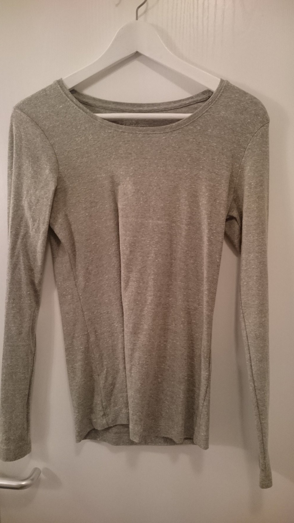 Hellgrün mellierter Sweater