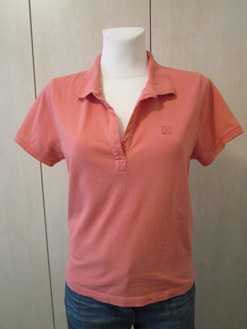 Polo-Shirt mit Straß-Logo