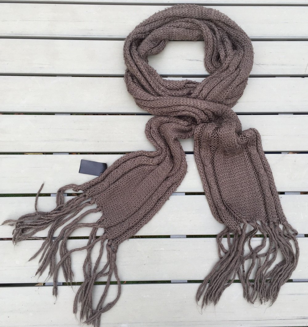 H&M langer Strickschal SCHAL braun 