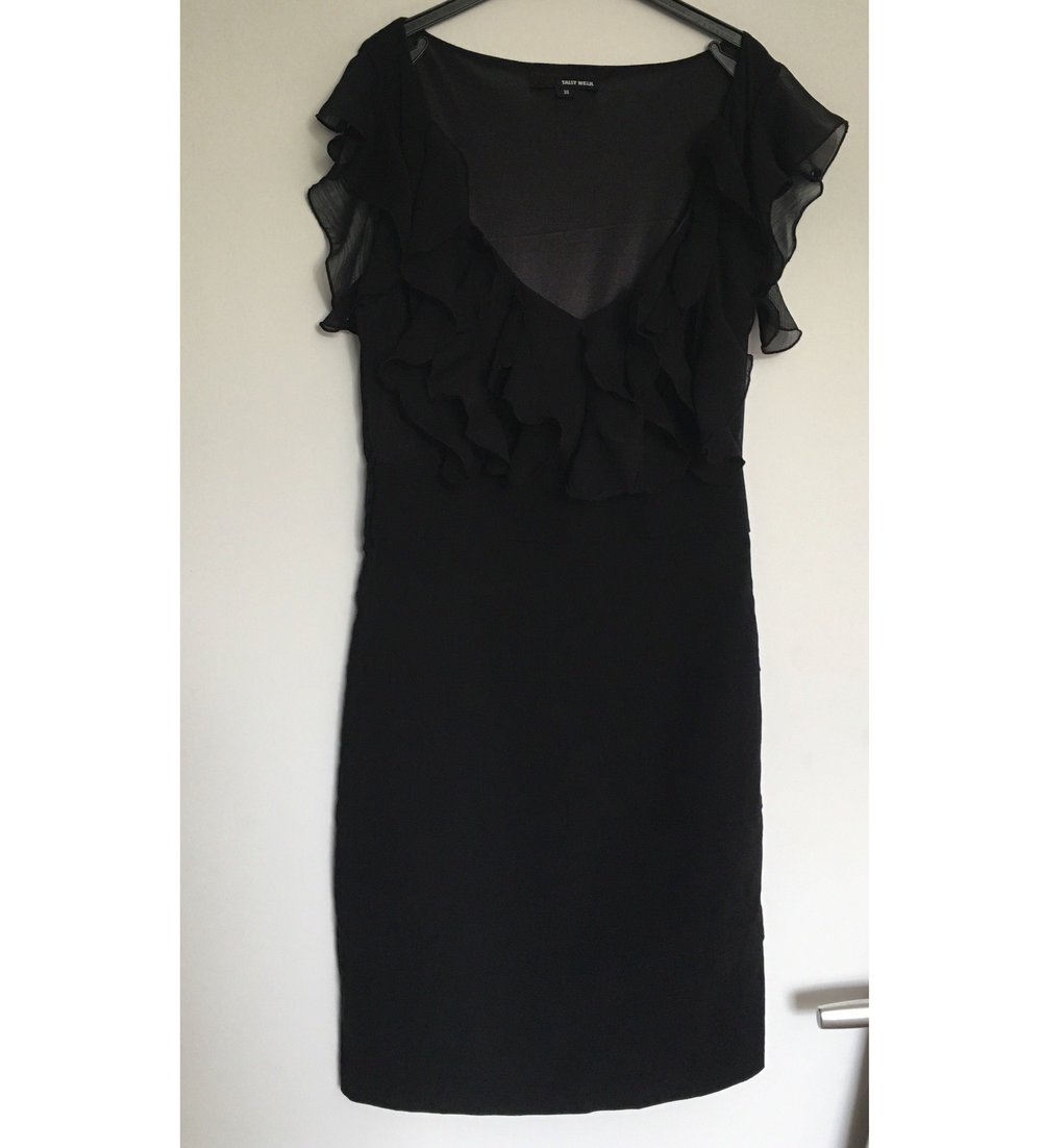 Kleid rüschen schwarz Blogger 