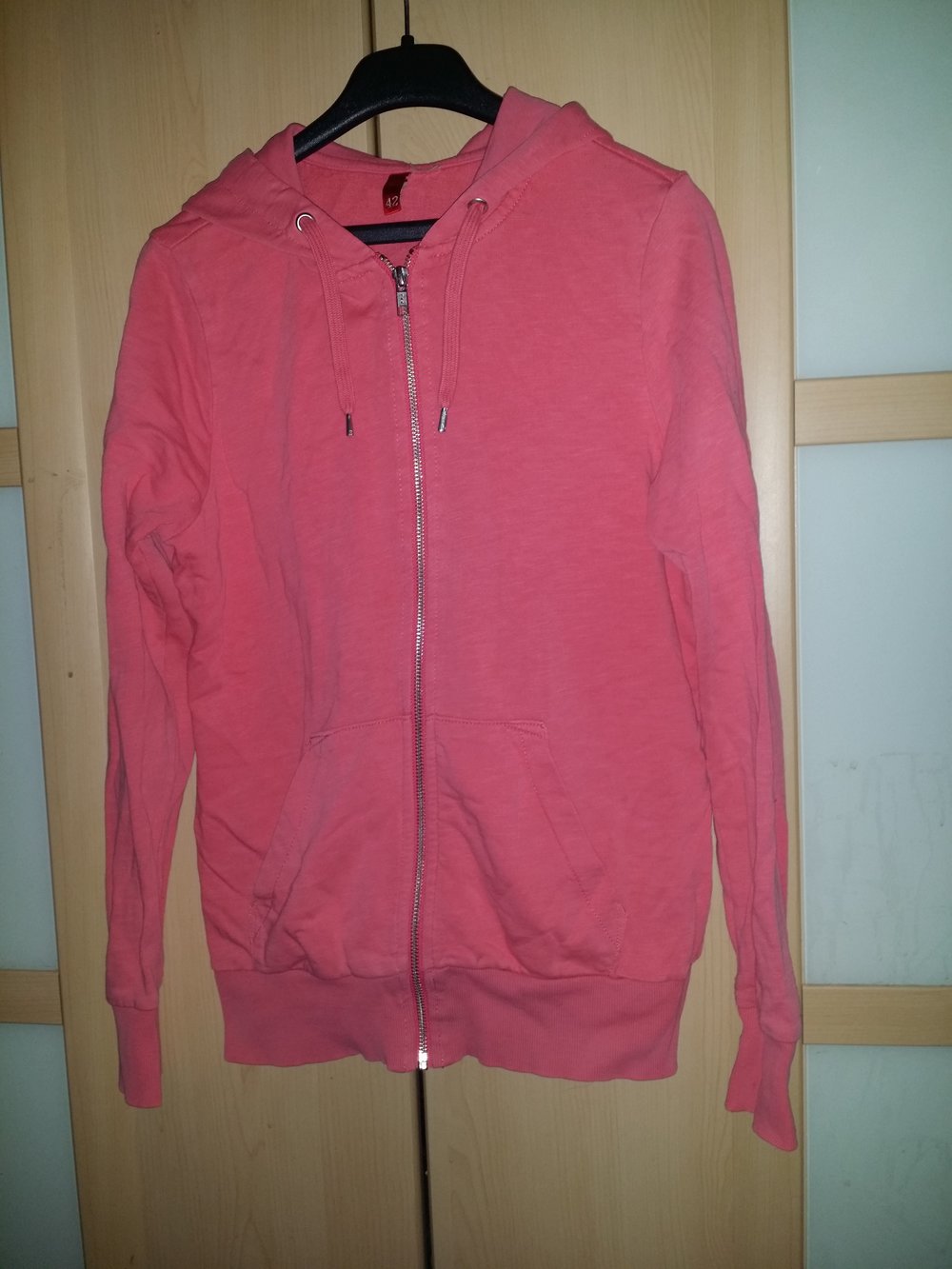 Pinke lachsfarbene gemütliche Jacke Hoody Hoodie von H&M Kaputzenjacke Sweatjacke