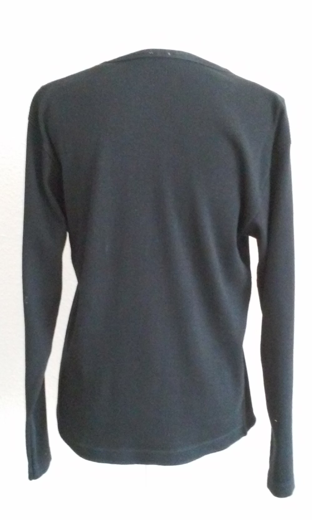 Sweatshirt Langarm Shirt Rundhals Pulli Basic Oberteil/Unterzieher schwarz sportswear