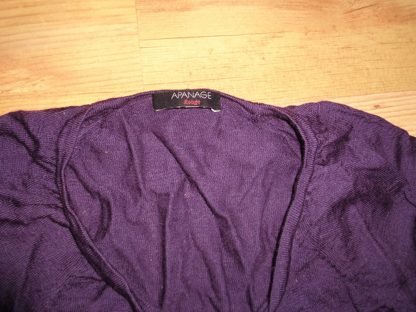 Apanage - lila Longsleeve - Größe 40 - 100% Merinowolle! - TOP Zustand!