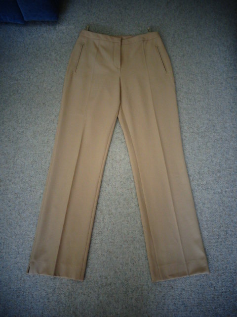 # Hose Stoffhose beige Stretch Gr. 36 hoch geschnitten 