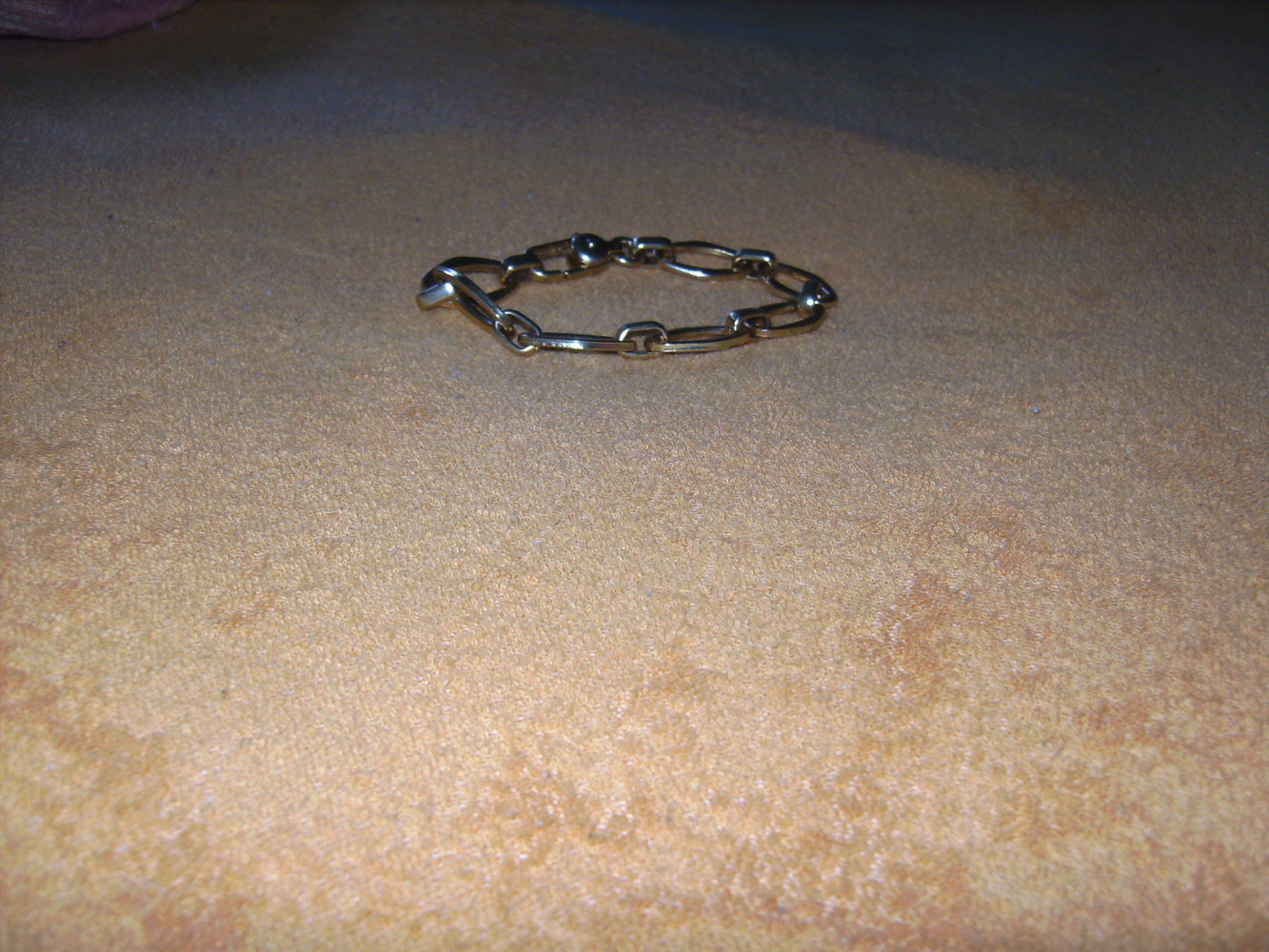 Gliederkette formschön, Anker, Modeschmuck Armband, goldfarben Grobgliedrig Retro Design