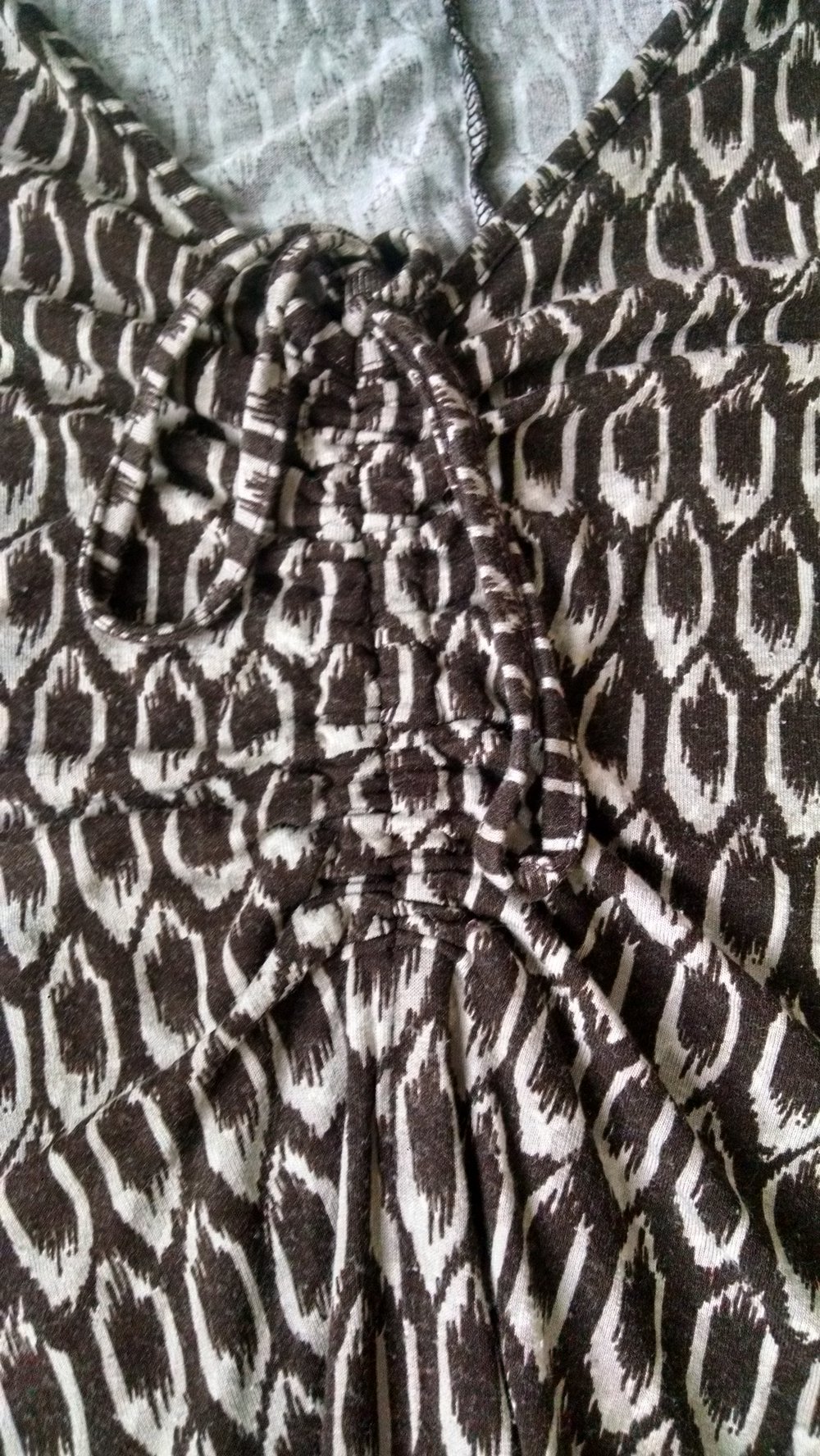 Gemustertes Tunikashirt Gr. 36/38