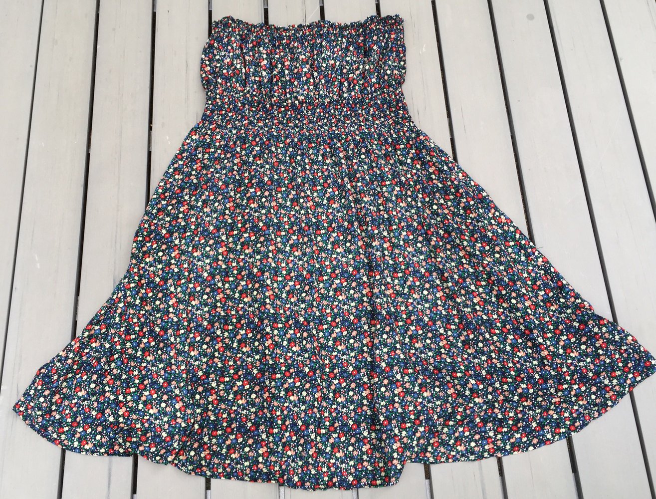 QUICKSILVER Bandeau KLEID Mille Fleur Gr. S