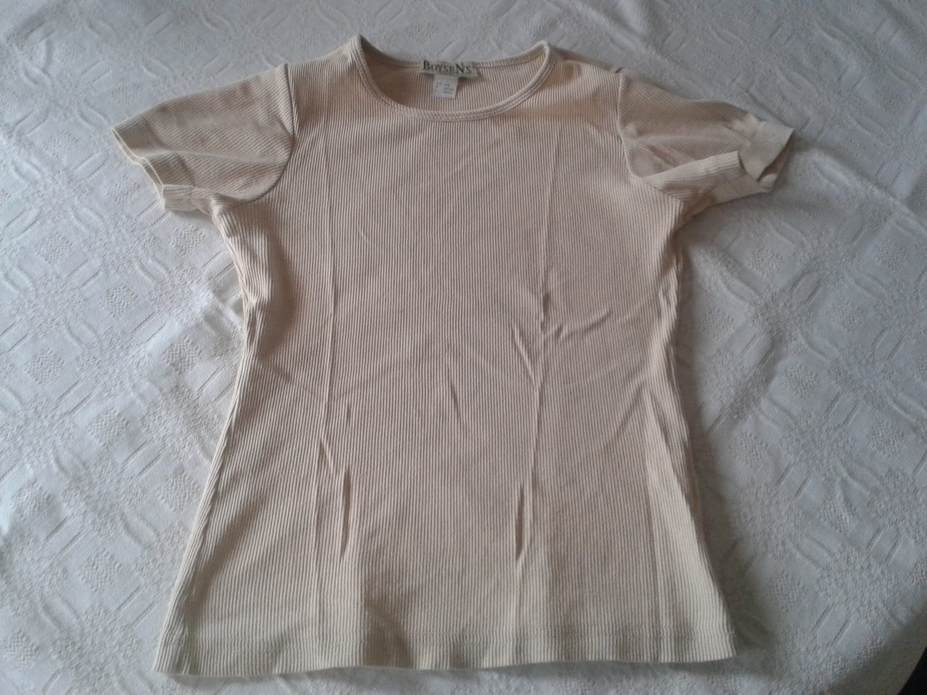 T-Shirt beige schlicht