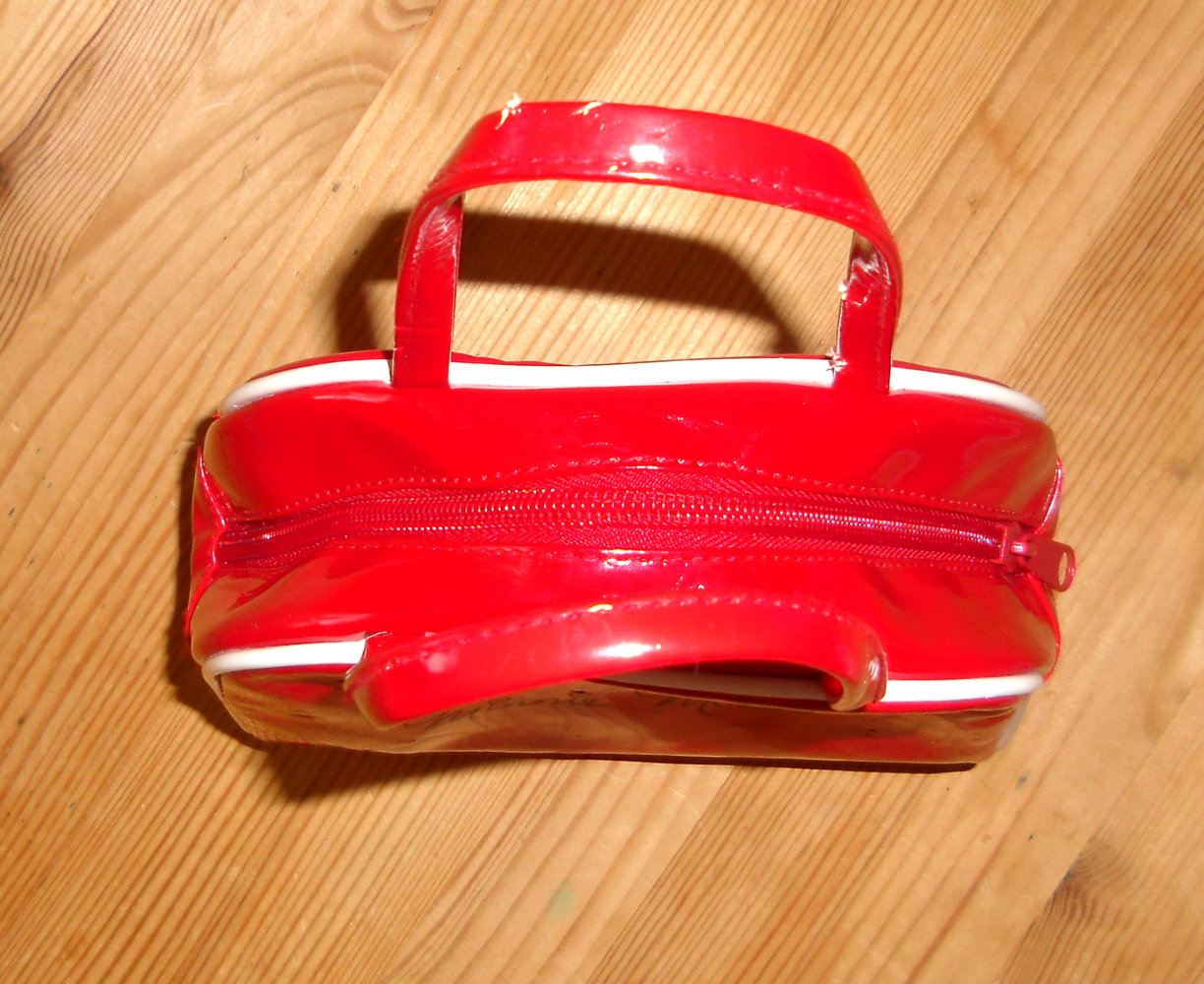 H&M- rotes-Minnie-Mouse Lacktäschchen 